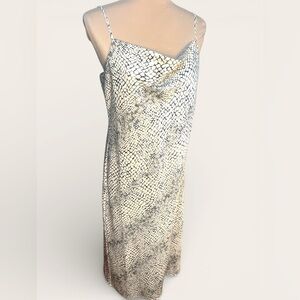 Banana-republic Slip dress Ivory snakeskin Size Medium